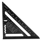 1PCS 7 inch Heavy-Duty Aluminum Alloy Roofing Rafter Square Triangle Ruler with 0-90° Protractor Scale Universal Measuring Tool for DIY Enthusiasts
