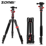 Zomei M5 trépied de voyage pour appareil photo en aluminium léger, support compact portable avec rotule à 360 degrés et sac de transport