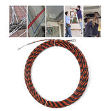 5-50ｍの電動スパイラルケーブルプッシュプラーConduit Snake Cable Rodder Fish Tape Wire Guide