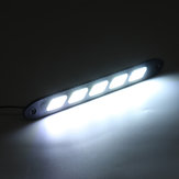 2Pcs 5W 12V voiture LED feux de circulation diurne DRL feux de brouillard COB 10 LED Singnal lampes étanches 