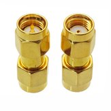 2PCS SMA Male to RP-SMA Male Adaptor RF Connector Straight For FPV RC Drone
