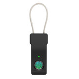 Vingerafdrukhangslot Smart Biometrische kast Bagage Koffer Deurslot USB Opladen