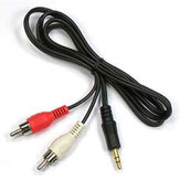 Cable de audio RCA de 1,5M a 3,5 mm para altavoces inalámbricos de Surround Stereo Super Bass