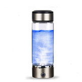 IPRee® 420 мл Титановая бутылка для воды с высоким содержанием водорода USB-ионизатор Антиоксиданты Чайник для питья