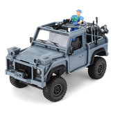 MN Model MN96 1/12 2.4G 4WD arányos vezérléssel rendelkező távirányítós autó LED fényekkel, terepjáróval, kék