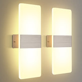 KINGSO 2パック適用LED壁ランプインテリア12W暖かい白3000K AC230Vアクリルデザインモダン装飾マルチコーラル照明サロンルーム廊下バスルーム用