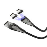 BlitzWolf® BW-TC20 3A Magnetico Type C / Micro USB Nylon Cavo dati 1 m / 1,8 m per Huawei P30 Pro Mate 30 5G Xiaomi Mi9 9Pro Oneplus 7T S10 + Note 10