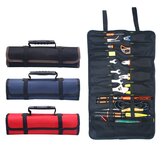 Reel Kit Electrician Tool Bag Canvas Oxford Cloth Kit Multi functional Thickening Bag Roll Tool Kit