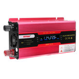 XUYUAN 2600W Peak Solar Power Inverter DC 12/24V to AC 110/220V Modified Sine Wave Converter with LCD Screen for Car Home