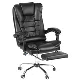 Sedia da ufficio reclinabile ergonomica Hoffree con schienale alto, altezza regolabile, sedia da gioco in ecopelle con ripiano per laptop e poggiapiedi