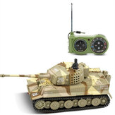 Great Wall Toys 2117 1/72 Radio 14CH Electric RC Tank Battle con sonido ligero Modelo RTR