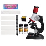 Biyolojik Mikroskop Monoküler Laboratuvar Bilim 100X 400X 1200X Eğitici Çocuk Oyuncağı