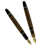 Wing Sung 699 0.5mm Nib Brown Translucent Vaccum Filling Fountain Pen Writing Business Gift Office School Supplies