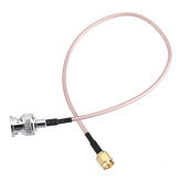 3pcs 50cm Câble d'extension BNC mâle vers connecteur mâle SMA de 50 ohms, longueur optionnelle