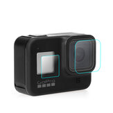 Lens Voorkant Achterkant Scherm Beschermende Gehard Glas Film voor GoPro Hero 8 Black Actie Sport Camera