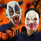 Rémséges latex maszk Halloween-nak teljes arccal, jelmezbulira, ijesztő horror cosplay-re