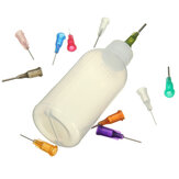 Κενά μπουκάλια από πλαστικό υγρού 50ml για διανομέα ροζίνης απόσταξης αλκοόλης flux ροζίνης +330 βελόνες