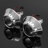 2 ADET 2.5 İnç H1 Xenon HID Farlar Projektör Cam Lens Ampuller olmadan Retrofit LHD BMW 3 Serisi Için E46 