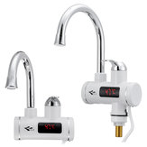 3000W Electric Heating Water Tap Temperature Display Hot Water Heater Faucet Home Bathroom