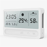 Bakeey Simple Smart Home Electronic LED Digital Intelligent Touch Hygrometer Wiederaufladbarer Thermometer Wecker 