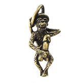 1ピースタイお守りPaladkik猿キークリップチェーンミニチュア真鍮魔法の聖なる裕福な運のギフトの装飾