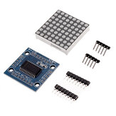 Módulo de matriz de puntos MAX7219, módulo de visualización de LED para microcontrolador, kit de bricolaje MAX7219