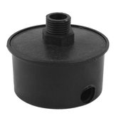 Silenciador de filtro roscado macho de plástico negro de 16 mm / 19,5 para compresor de aire inteligente