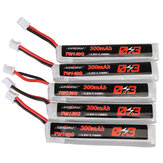 5Pcs URUAV 3.8V 300mAh 70C/140C 1S Batteria Lipo con connettore PH2.0 per Eachine TRASHCAN Snapper6 7 Mobula7