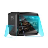Película protectora de vidrio templado para lentes de cámara transparente con pantalla LCD para GoPro HERO 8 Black FPV Camera