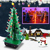 Circuit imprimé de kit de lumières clignotantes à LED pour arbre de Noël DIY, moule en vert pour Noël
