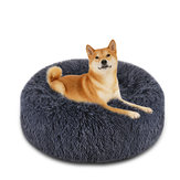 Focuspet kutya macska ágy Faux Fur Cuddler kerek kényelmes méret Ultra puha nyugtató ágy kutyáknak és macskáknak Önmelegítő beltéri alvó párnás ágy