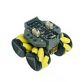 RoverC Programmable Omnidirectional Mobile Robot Base Compatible with M5StickC STM32f030f4 Microcontroller 