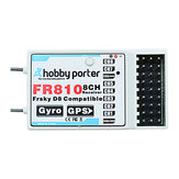 Hobby Porter FR810 8CH Advanced Fixed Wing Flight Controller GPS-szel és beépített Frsky kompatibilis vevővel