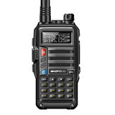 BaoFeng UV-B3 Plus Walkie Talkie VHF UHF 128 canales Bidireccional Radio CB Funk-Transceiver 8W 10km de largo alcance Enchufe AU