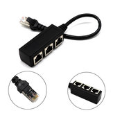 RJ45 Y Splitter Ethernet Cable Adapter 1 Male To 3 Female Port LAN Networking Cable