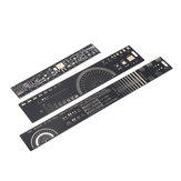 9pcs 15cm 20cm 25cm Multifunctional PCB Ruler Measuring Tool Resistor Capacitor Chip IC SMD Diode Transistor Package 180 Degrees