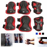 6Pcs/Set Outdoor Sports Adult Knee Elbow Wrist Guard Pad Protectors Safety Gears Skateboard Training Tools For Skating Blading Cycling