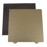 235x235mm Magnetic Sticker B Oberfläche mit goldener PEI-Pulverstahlplatte mit doppelter Textur für 3D-Drucker 