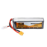 ZOP Power 11.1V 5500mAh 75C 3S Lipo аккумулятор с разъемом XT60 для RC автомобиля квадрокоптера