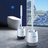 Silikon Toilettenbürsten Badezimmer Reinigungsset an der Wand montiert oder freistehend am Boden stehend.