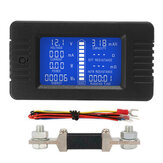 Monitor de bateria multifunções DC 50A/200A/300A com visor LCD, multímetro digital para corrente, voltímetro e amperímetro para carros, RV e sistema solar