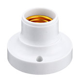 Adaptateur de douille de lampe à vis en plastique rond de 70 mm de diamètre avec base blanche 6A E27, AC250V.