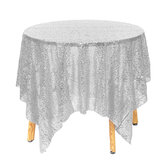 Housses de table en tissu sequin pour fêtes de mariage Rideaux de fond pour la photographie Nappe de table