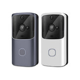 DROW M10 720P 166 ° Smart WIFI Video Doorbell Moniteur de sécurité d'alarme de détection de mouvement audio bidirectionnel avec récepteur intérieur