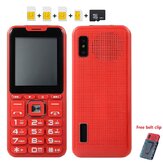 Bakeey H08 3.0 Inch 1800mAh Power Bank FM bluetooth Vibrator 4 SIM Card Quad Standby Feature Phone