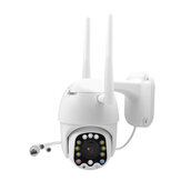 Bakeey 12 LED 1080P 355° Dome Speed Outdoor IP Camera  IP66 Waterproof Pan/Tilt Two-way Audio Sound Alarm Monitor CCTV