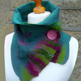Grüne Vintage-Einfarbige Schals & Tücher für Frauen