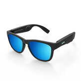 Fone de ouvido para condução óssea TWS Óculos 5.0 Bluetooth Óculos de sol inteligentes Proteção para as mãos livres polarizada UV