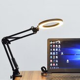 مصباح مكبر من DANIU Lighting LED 5X 740 مم مع مشبك لليدين ومصباح LED يعمل بالطاقة USB مع ثلاث وضعيات للتعتيم