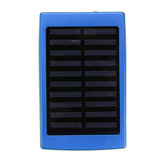 Cargador solar Caso Portátil DIY 5x18650 Banco de energía 20000mAh Banco de energía solar Caso Caja Kit USB dual Cargador de teléfono Linterna